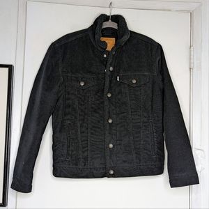 Levi's • Corduroy Sherpa Coat in Black